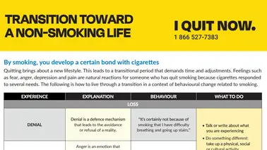 Transition Torward a Non-Smoking Life