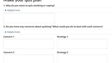 Build your quit plan