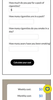 Calculate what tobacco costs you